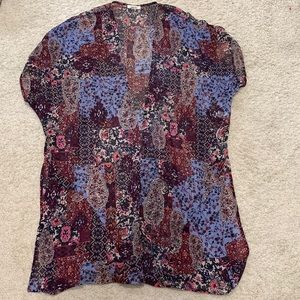 Short Sleeve Colorful Kimono